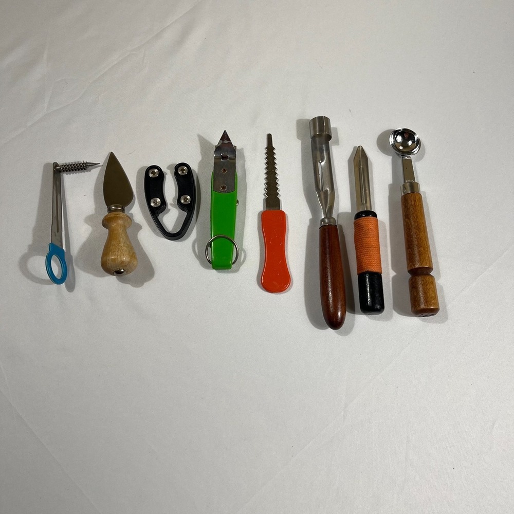 Vintage Kitchen Tool Gadget Lot Melon Baller Apple Corer Foil Cutter
